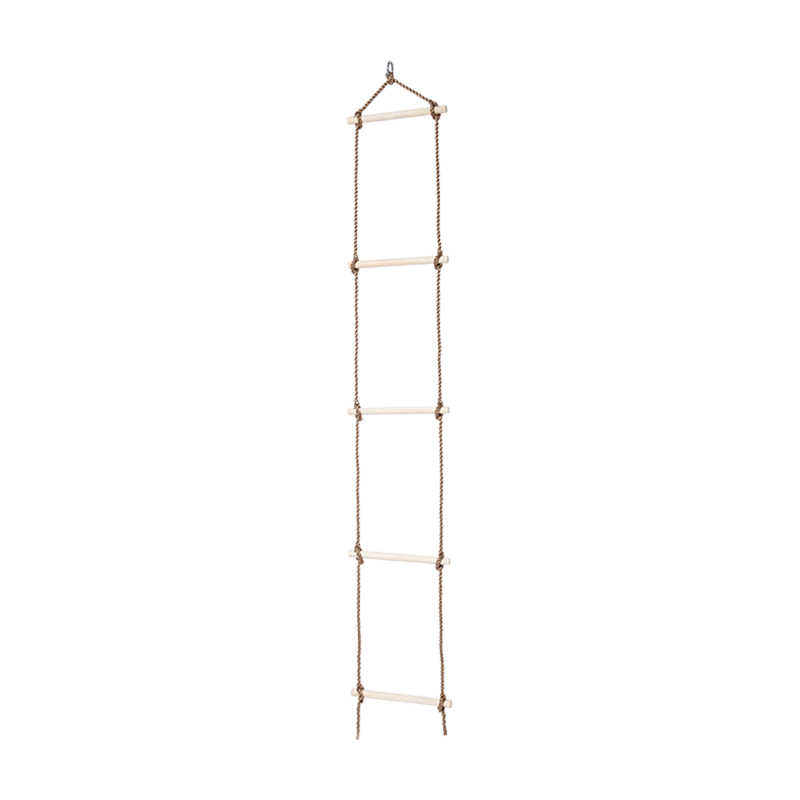 Drevený lezecký lanový rebrík pre deti